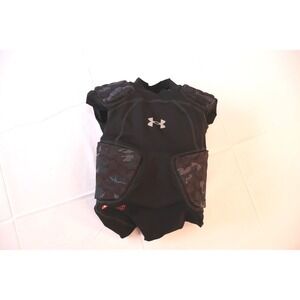 Under Armour Kids XS Gameday Pro 5-Pad Football Compression Shirt Black Camo
